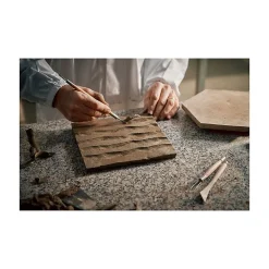 Eiffel art construction Carrelage sol / mur hexagonal effet ciment 25x21,6 cm TERRACRETA Intarsio Argilla(vendu par boite de 1.18m2)- Carrelage Sol Pour Cuisine