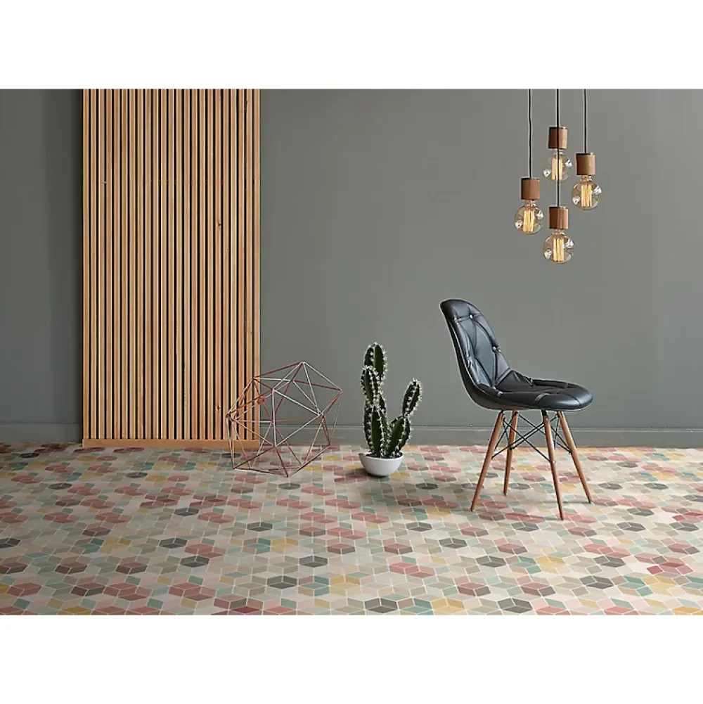 Aelle Carrelage Carrelage Sol Uni|Carrelage Sol Pour Wc<Carrelage sol / mur hexagonal coloré 17x15 cm MINIMA8.6 MULTI COLOR 1 MIN103M