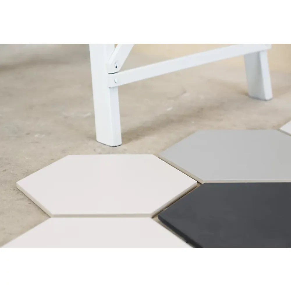 Aelle Carrelage Carrelage sol / mur hexagonal blanc mate 26,23 cm ALCHIMIA BIANCO- Carrelage Sol Uni|Carrelage Sol Pour Wc