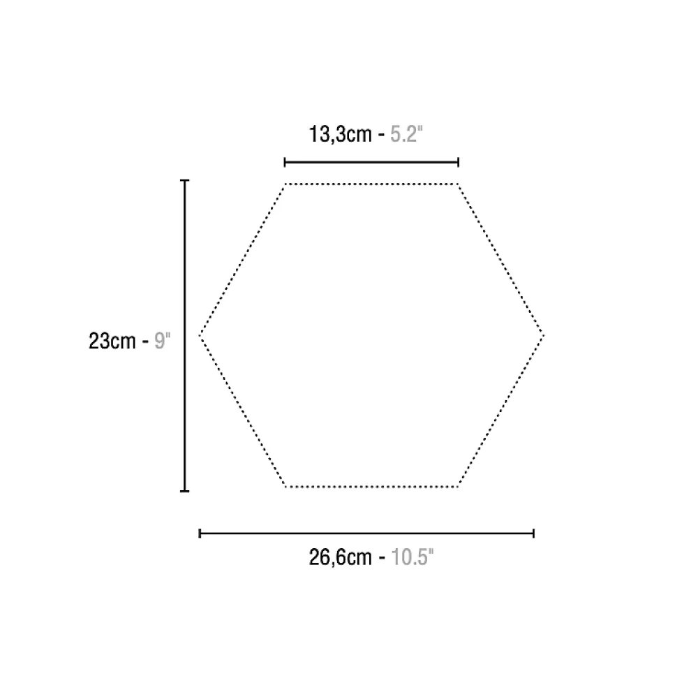 Aelle Carrelage Carrelage sol / mur hexagonal blanc mate 26,23 cm ALCHIMIA BIANCO- Carrelage Sol Uni|Carrelage Sol Pour Wc