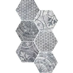Aelle Carrelage Carrelage Sol Pour Wc<Carrelage sol / mur hexagonal motif patchwork 26,23 cm ALCHIMIA ARS MIX2