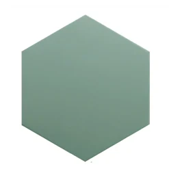 Aelle Carrelage Carrelage sol / mur hexagonal uni vert 17,5x20 cm COIMBRA PICKLE GREEN 30638- Carrelage Sol Uni