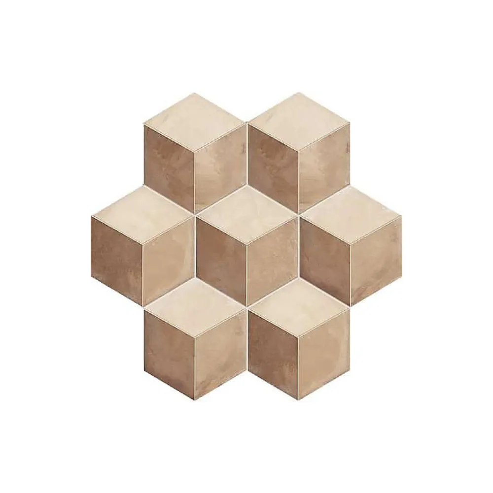 Eiffel art construction Carrelage Sol Uni<Carrelage sol / mur hexagonal effet ciment motif cube 25 x 21.6 cm TERRA ROMBO HEXAGONAL 25x21,6 cm
