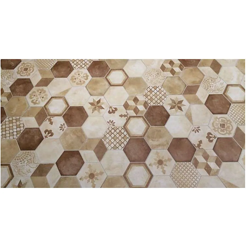 Eiffel art construction Carrelage Sol Uni<Carrelage sol / mur hexagonal effet ciment motif cube 25 x 21.6 cm TERRA ROMBO HEXAGONAL 25x21,6 cm