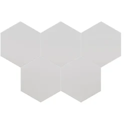 Aelle Carrelage Carrelage sol / mur hexagonal uni gris 17,5x20 cm COIMBRA OXFORD GRAY 30632- Carrelage Sol Uni