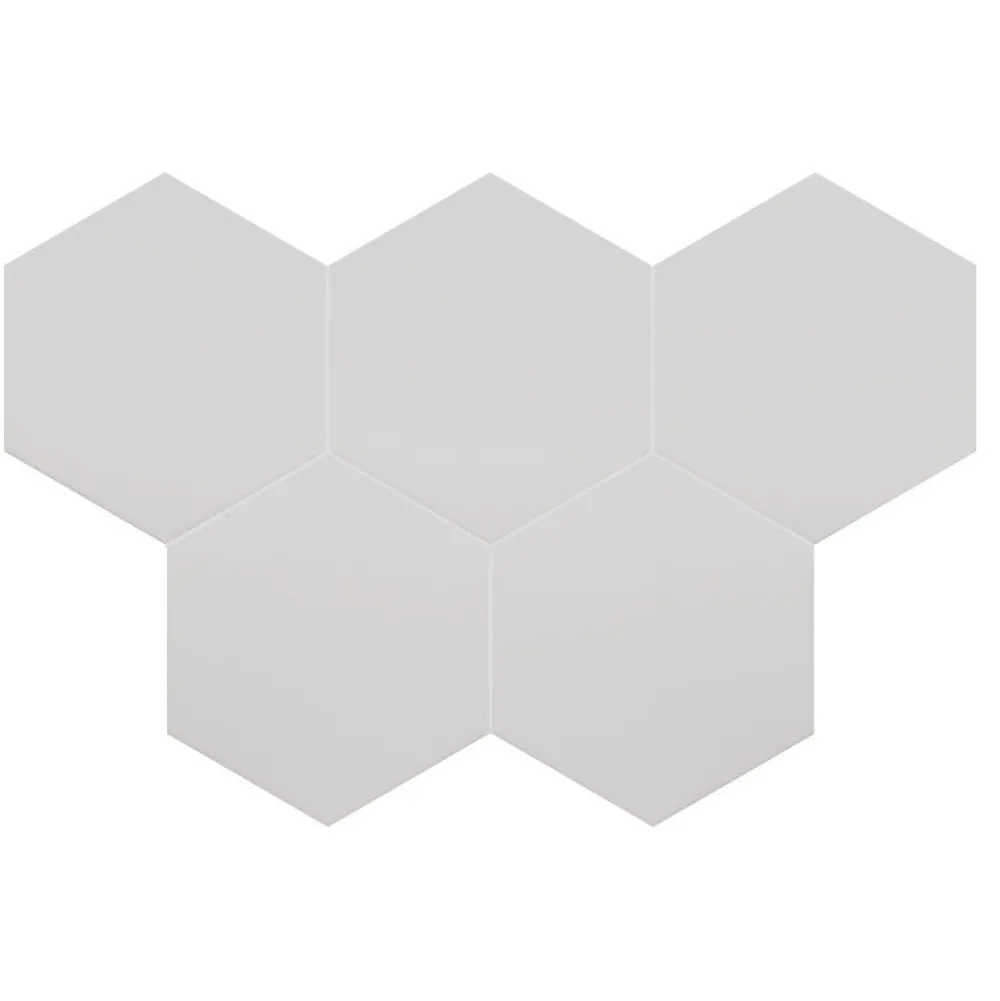 Aelle Carrelage Carrelage sol / mur hexagonal uni gris 17,5x20 cm COIMBRA OXFORD GRAY 30632- Carrelage Sol Uni