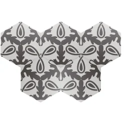 Aelle Carrelage Carrelage sol / mur hexagonal à motif coloré 17,5x20 cm COIMBRA ETERNA 30660- Carrelage Sol Pour Wc|Carrelage Sol Uni