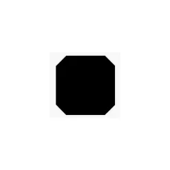 Aelle Carrelage Carrelage Sol Pour Salle De Bains|Carrelage Sol Pour Wc<Carrelage sol / mur octogonal uni noir mate 31,6x31,6 cm OCTOGONE NEGRO