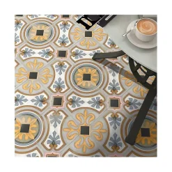 Aelle Carrelage Carrelage sol / mur octogonal motif 20x20 cm VODEVIL OCTOGONO DIGLAS- Carrelage Sol Effet Carreaux De Ciment
