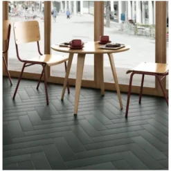 Aelle Carrelage Carrelage sol / mur pose baton rompu chevron uni bleu vert canard mate STROMBOLI VIRIDIAN GREEN- Carrelage Sol Uni|Carrelage Sol Pour Salle De Bains