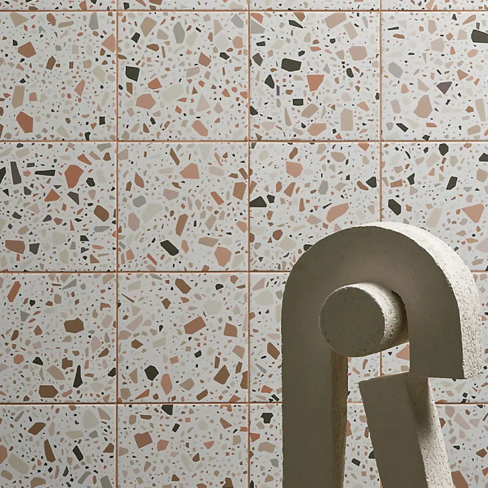 Aelle Carrelage Carrelage Sol Effet Terrazzo<Carrelage sol / mur terrazzo multicouleur 18,6x18,6 cm CONFETTI BIANCO COTTO