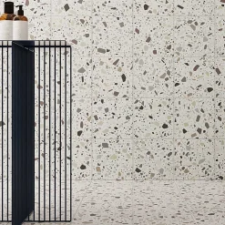 Aelle Carrelage Carrelage sol / mur terrazzo multicouleur 18,6x18,6 cm CONFETTI BIANCO BEIGE- Carrelage Sol Effet Terrazzo|Carrelage Sol Pour Cuisine