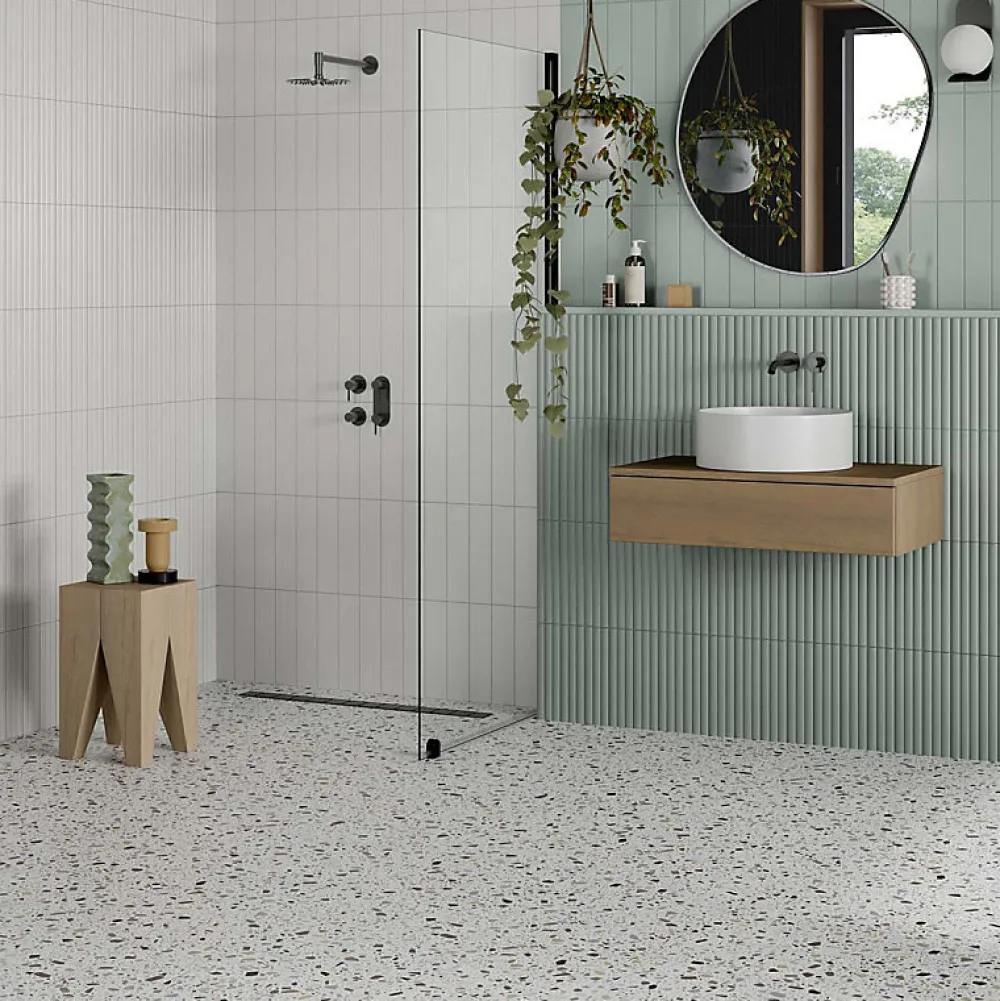 Aelle Carrelage Carrelage sol / mur terrazzo multicouleur 18,6x18,6 cm CONFETTI BIANCO BEIGE- Carrelage Sol Effet Terrazzo|Carrelage Sol Pour Cuisine