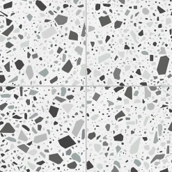 Aelle Carrelage Carrelage Sol Effet Terrazzo|Carrelage Sol Pour Cuisine<Carrelage sol / mur terrazzo multicouleur 18,6x18,6 cm CONFETTI BIANCO GRIGIO
