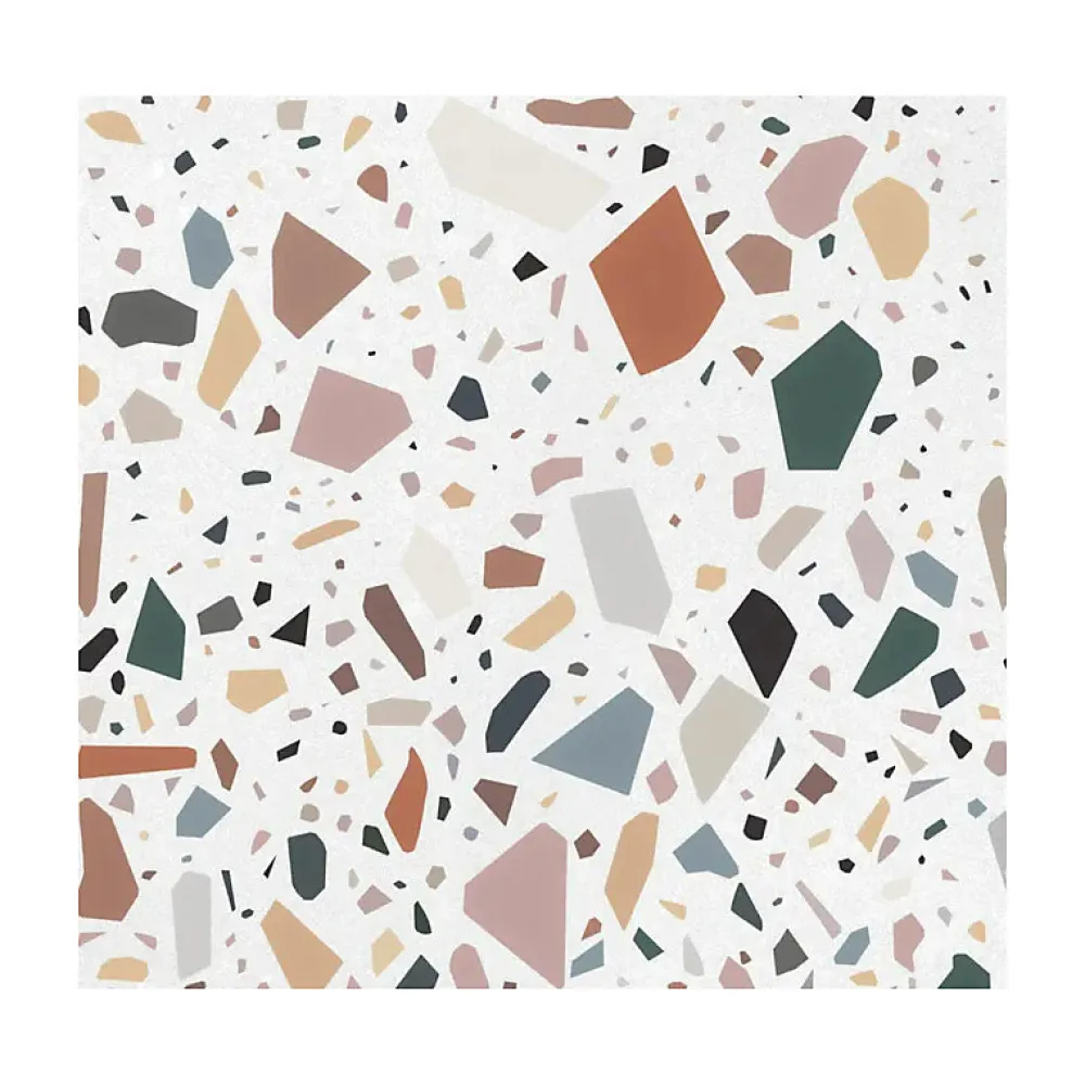 Aelle Carrelage Carrelage sol / mur terrazzo multicouleur 18,6x18,6 cm CONFETTI BIANCO MULTICOLOR- Carrelage Sol Effet Terrazzo