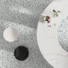 Aelle Carrelage Carrelage sol / mur terrazzo multicouleur 18,6x18,6 cm CONFETTI BIANCO PETROLIO- Carrelage Sol Effet Terrazzo