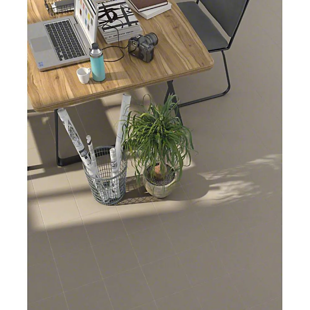 Aelle Carrelage Carrelage sol / mur uni gris VODEVIL HUMO 20 x 20 cm - Carrelage uni gris- Carrelage Sol Pour Cuisine