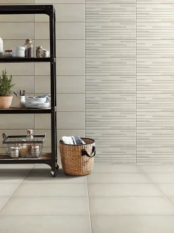 GoodHome Carrelage Mural Pour Cuisine|Carrelage Sol Pour Pièce À Vivre<Carrelage sol effet béton ivoire L.61,7 x l.30,7 cm x ép.7,4 mm, Konkrete