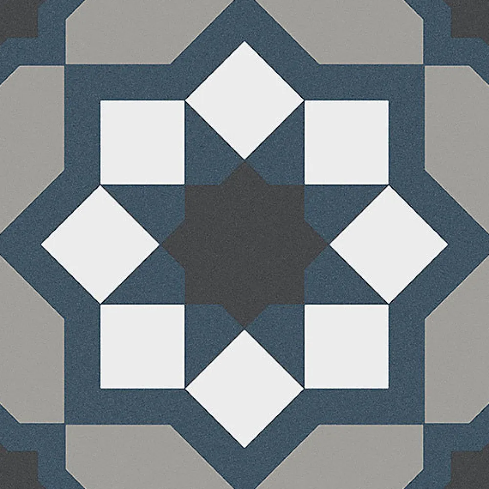 Reflex Boutique Carrelage sol effet carreaux de ciment Classico capri cold 20x20 cm - Réflex boutique- Carrelage Sol Effet Carreaux De Ciment