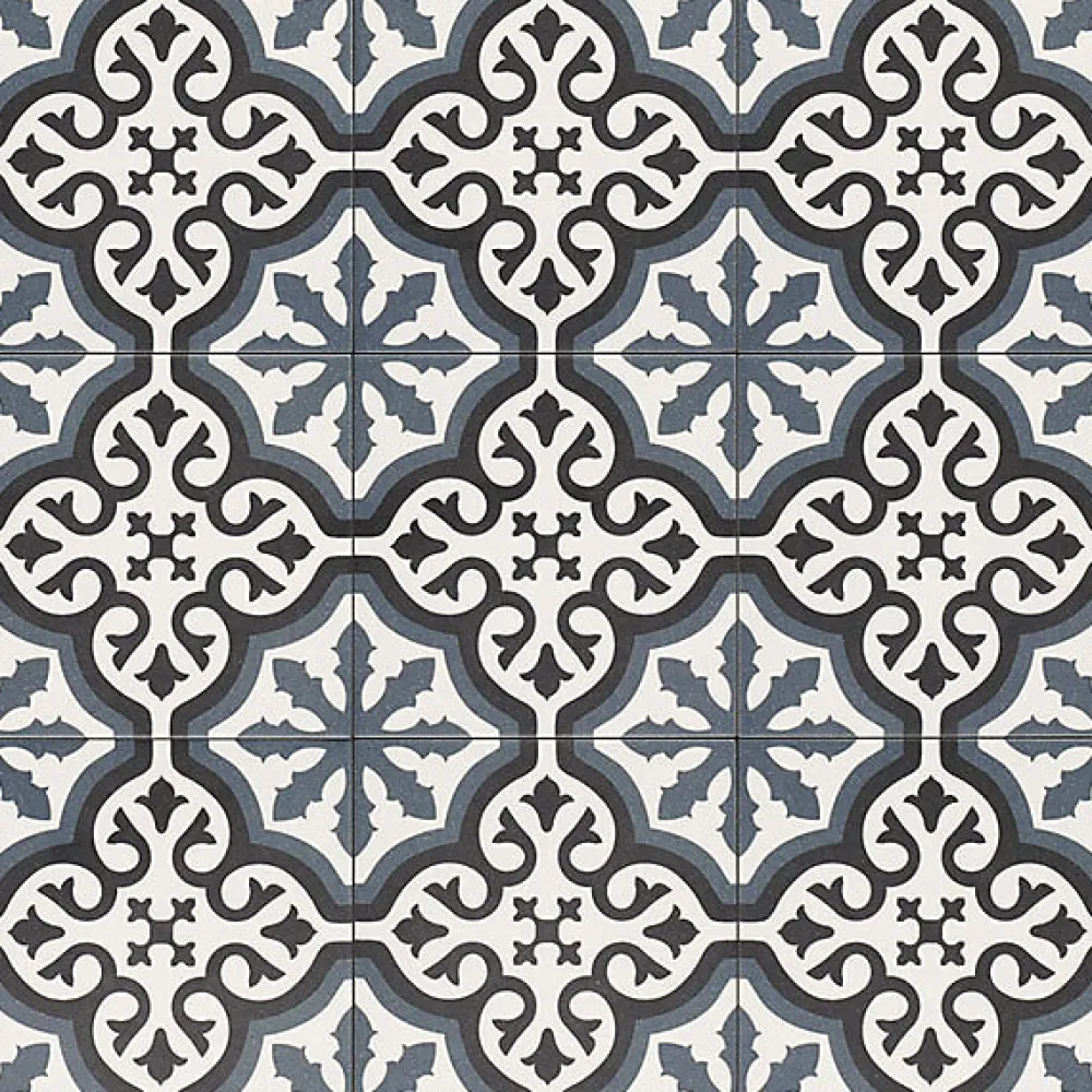 Reflex Boutique Carrelage sol effet carreaux de ciment Richelieu london 20x20 cm -- Carrelage Sol Effet Carreaux De Ciment
