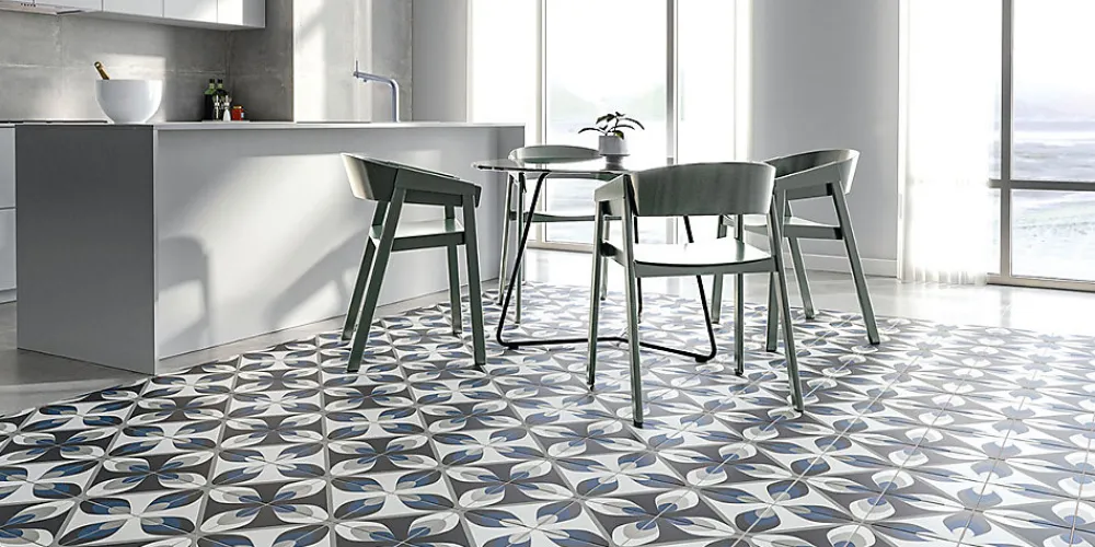 Reflex Boutique Carrelage sol effet carreaux de ciment Classico ona cold 20x20 cm - Réflex boutique- Carrelage Sol Effet Carreaux De Ciment