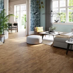GoodHome Carrelage Mural Pour Douche|Carrelage Mural Pour Salle De Bains<Carrelage sol et mur aspect bois miel L.120 x l.20 cm x ép.9 mm, Antic Rustic