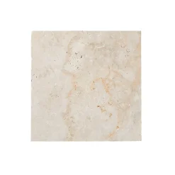 GoodHome Travertin<Carrelage sol et mur beige 40 x 40 cm Travertino pierre naturelle