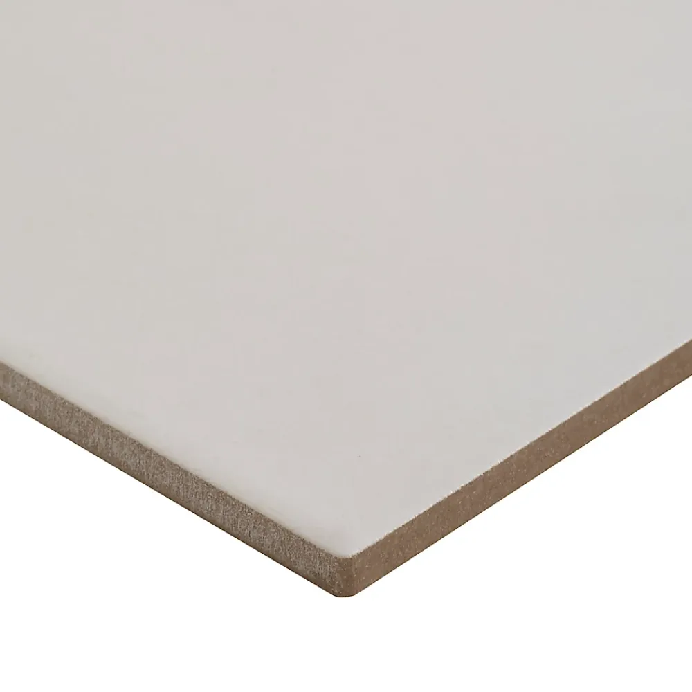 GoodHome Carrelage sol et mur blanc L.20 x l.20 cm x ép.8,2 mm, Konkrete- Carrelage Mural Pour Wc|Carrelage Sol Pour Wc
