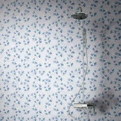Carrelage Sol Avec Motif|Carrelage Mural Avec Motif<Carrelage sol et mur bleu Floral 60 x 120 cm