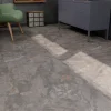 GoodHome Carrelage Mural Effet Marbre|Carrelage Sol Pour Pièce À Vivre<Carrelage sol et mur effet pierre gris mat L.60 x l.60 cm x ép.8,2 mm, Zerlina