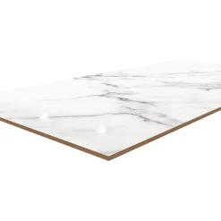 GoodHome Carrelage Mural Pour Wc|Carrelage Mural Effet Marbre<Carrelage sol et mur effet marbre blanc brillant L.61,3 x l.30,3 cm x ép.9 mm, Aruma