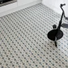 Mykonos Carrelage sol et mur effet carreaux de ciment tons bleus et beiges L.45 x l.45 cm x ép.9,5 mm, Mediterranea Verona- Carrelage Mural Effet Carreaux De Ciment|Carrelage Mural Pour Cuisine