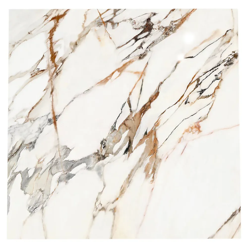 GoodHome Carrelage sol et mur effet marbre blanc et rouge brillant L.60,8 x l.60,8 cm x ép.8,5 mm, Aruma- Carrelage Mural Effet Marbre|Carrelage Mural Pour Salle De Bains