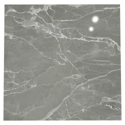 GoodHome Carrelage Mural Pour Douche|Carrelage Mural Pour Wc<Carrelage sol et mur effet marbre gris brillant L.60,8 x l.60,8 cm x ép.8,5 mm, Aruma