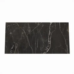 GoodHome Carrelage sol et mur effet marbre anthracite brillant L.61,3 x l.30,3 cm x ép.9 mm, Aruma- Carrelage Mural Pour Wc|Carrelage Mural Effet Marbre