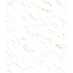 GoodHome Carrelage Mural Effet Marbre|Carrelage Mural Pour Salle De Bains<Carrelage sol et mur effet marbre blanc et doré brillant L.60,8 x l.60,8 cm x ép.8,5 mm - lot de 4, Aruma
