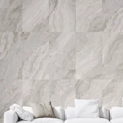 Carrelage Mural Pour Pièce À Vivre|Carrelage Mural Effet Marbre<Carrelage sol et mur gris perle brillant Mineral 90 x 180 cm