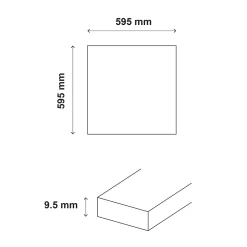 GoodHome Carrelage sol et mur gris clair effet béton L.59,5 x l.59,5 cm x ép.8,7 mm, Arina- Carrelage Mural Effet Béton|Carrelage Sol Effet Béton