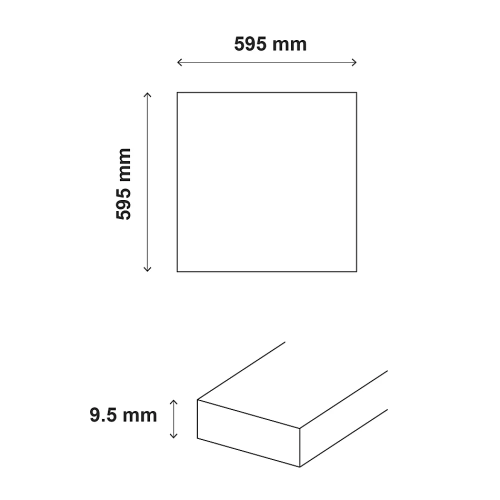 GoodHome Carrelage sol et mur gris clair effet béton L.59,5 x l.59,5 cm x ép.8,7 mm, Arina- Carrelage Mural Effet Béton|Carrelage Sol Effet Béton