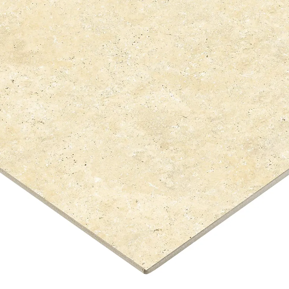 Carrelage Mural Pour Cuisine|Carrelage Mural Pour Salle De Bains<Carrelage sol et mur grès cérame émaillé effet travertin beige mat L.60 x l.60 cm x ép.7,4 mm, Traverno