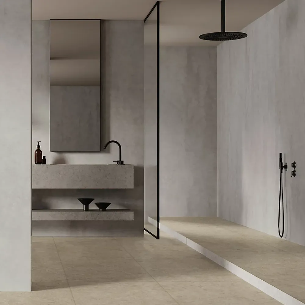 Carrelage Mural Pour Cuisine|Carrelage Mural Pour Salle De Bains<Carrelage sol et mur grès cérame émaillé effet travertin beige mat L.60 x l.60 cm x ép.7,4 mm, Traverno