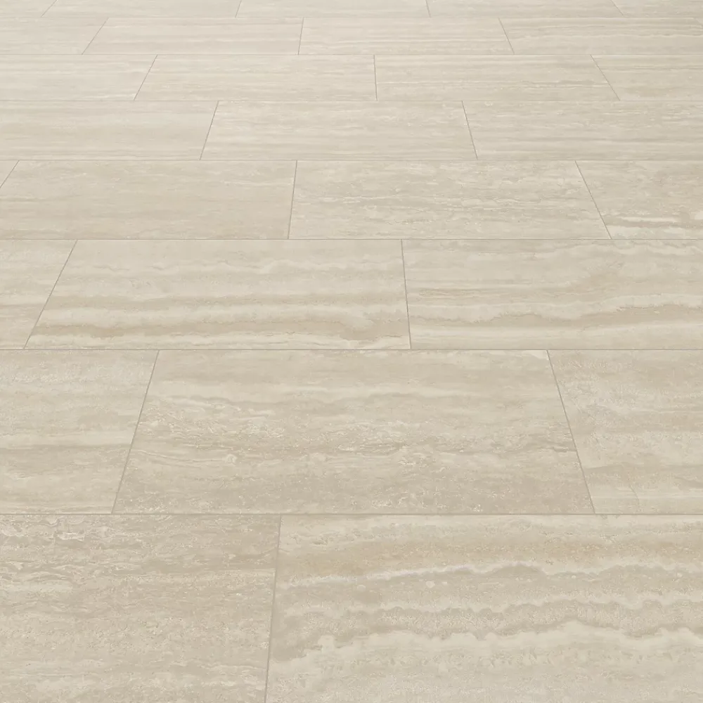 GoodHome Carrelage Mural Effet Pierre|Carrelage Sol Effet Pierre<Carrelage sol et mur intérieur beige effet pierre L.59,5 x l.29,5 cm x ép.8,7 mm, Kyat