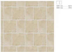 Carrelage sol et mur intérieur en grès cérame émaillé effet pierre ivoire mat L.50 x l.30 cm x ép.9 mm, Sunstone- Carrelage Mural Pour Cuisine|Carrelage Mural Pour Salle De Bains