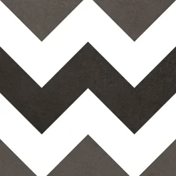 Carrelage sol et mur intérieur effet carreaux de ciment noirs et blancs L.20 x l.20 cm x ép.7,4 mm, Glamour Slate Mix- Carrelage Mural Effet Carreaux De Ciment|Carrelage Mural Pour Pièce À Vivre