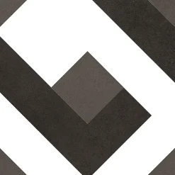 Carrelage sol et mur intérieur effet carreaux de ciment noirs et blancs L.20 x l.20 cm x ép.7,4 mm, Glamour Slate Mix- Carrelage Mural Effet Carreaux De Ciment|Carrelage Mural Pour Pièce À Vivre