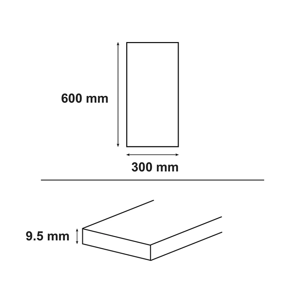 GoodHome Carrelage sol et mur intérieur noir effet pierre L.60 x l.30 cm x ép.9,5 mm, Oikos- Carrelage Mural Pour Wc|Carrelage Mural Effet Pierre