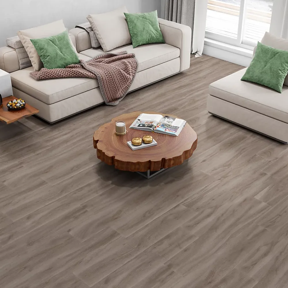 Ecoceramic Carrelage Mural Pour Douche|Carrelage Mural Pour Salle De Bains<Carrelage sol et mur intérieur effet bois taupe mat L.120 x l.20 cm x ép.9 mm, Urbanwood