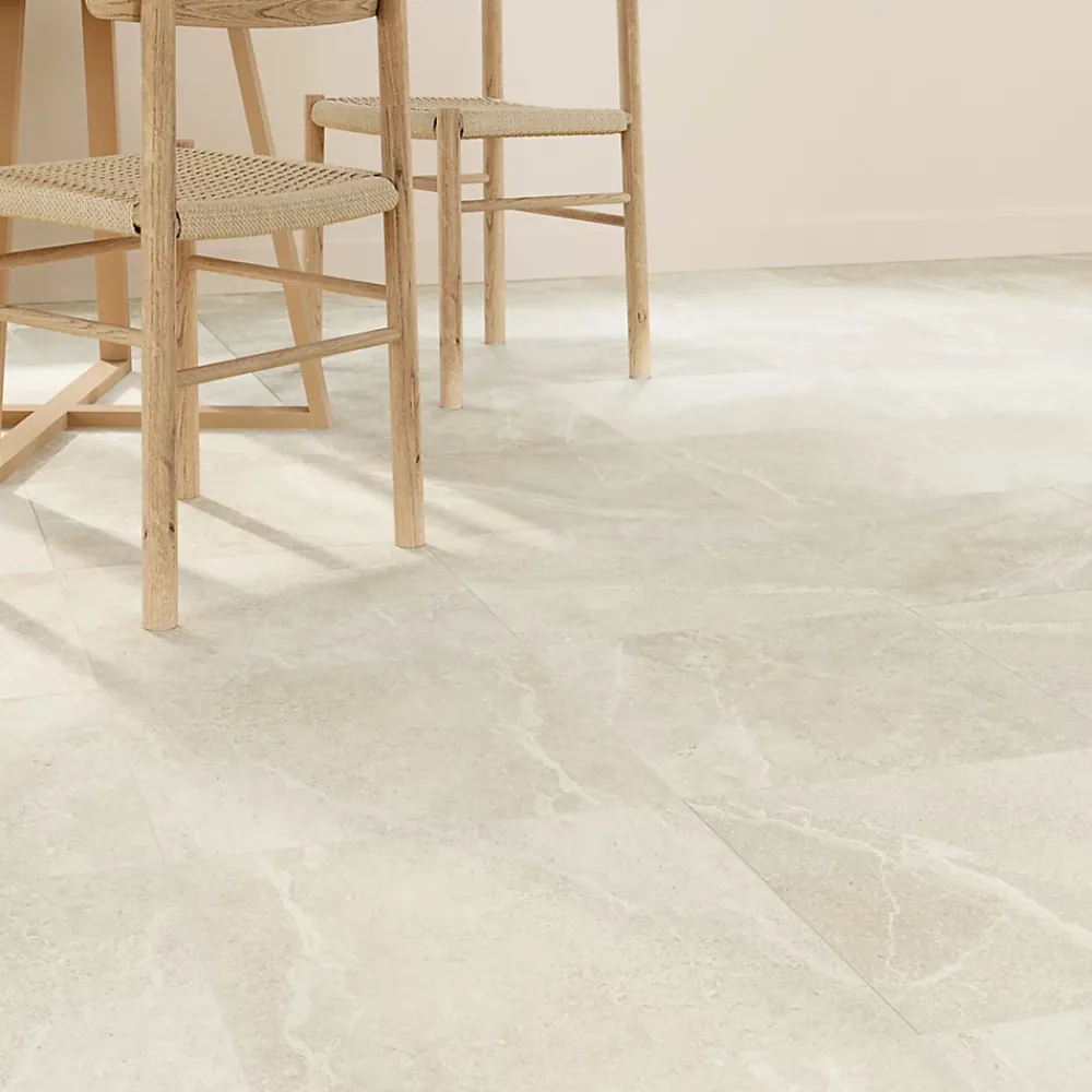 GoodHome Carrelage Mural Effet Pierre|Carrelage Mural Pour Douche<Carrelage sol et mur intérieur beige effet pierre L.45 x l.45 cm x ép.9,1 mm, Limo Mocca