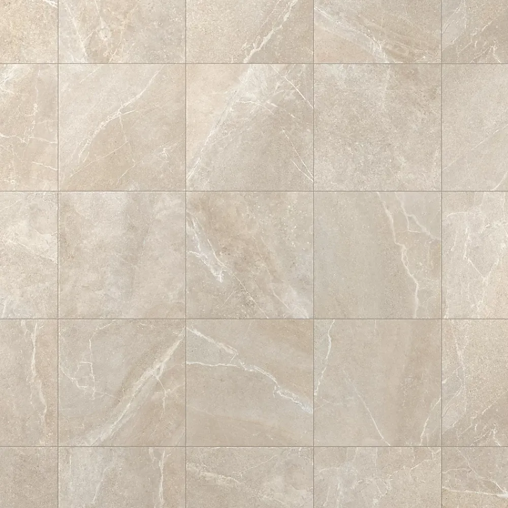 GoodHome Carrelage Mural Effet Pierre|Carrelage Mural Pour Douche<Carrelage sol et mur intérieur beige effet pierre L.45 x l.45 cm x ép.9,1 mm, Limo Mocca