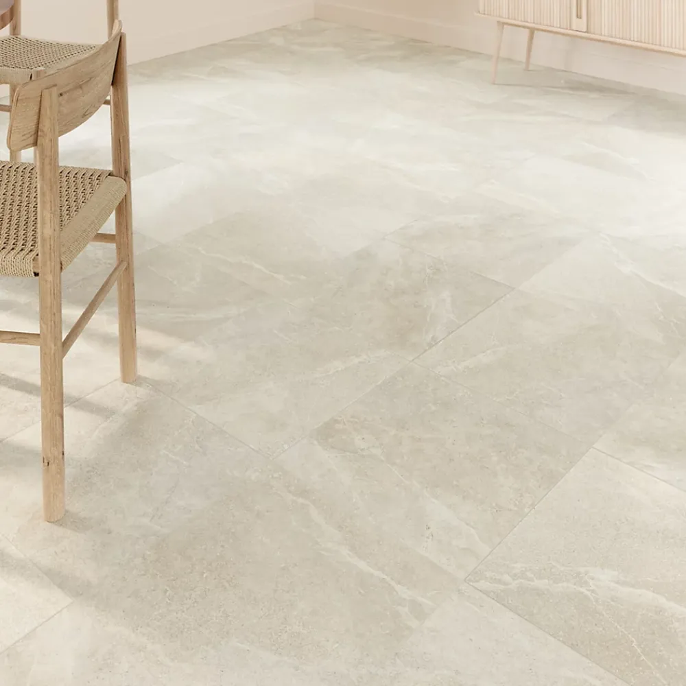 GoodHome Carrelage Mural Effet Pierre|Carrelage Mural Pour Douche<Carrelage sol et mur intérieur beige effet pierre L.45 x l.45 cm x ép.9,1 mm, Limo Mocca